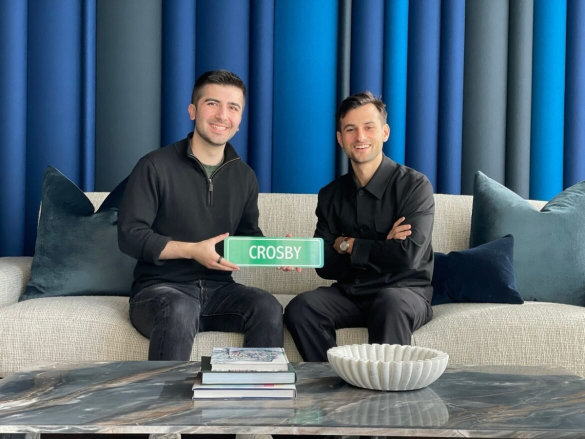 Crosby co-founders John Sarihan (left) and Ryan Daniels (right).