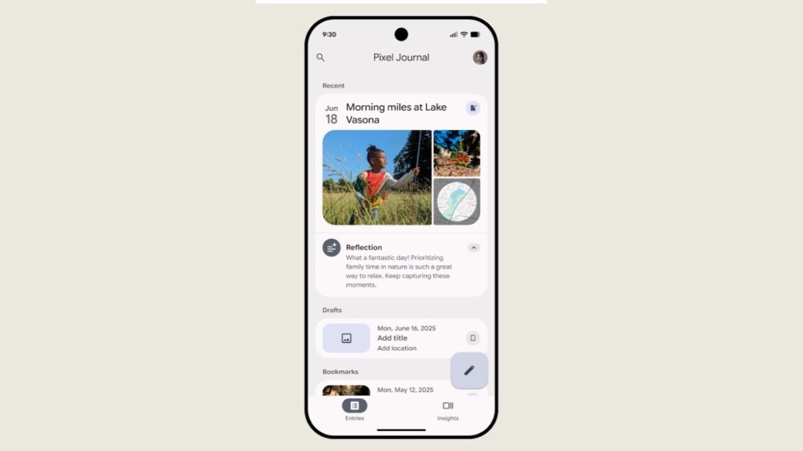 Google launches a new Pixel Journal app