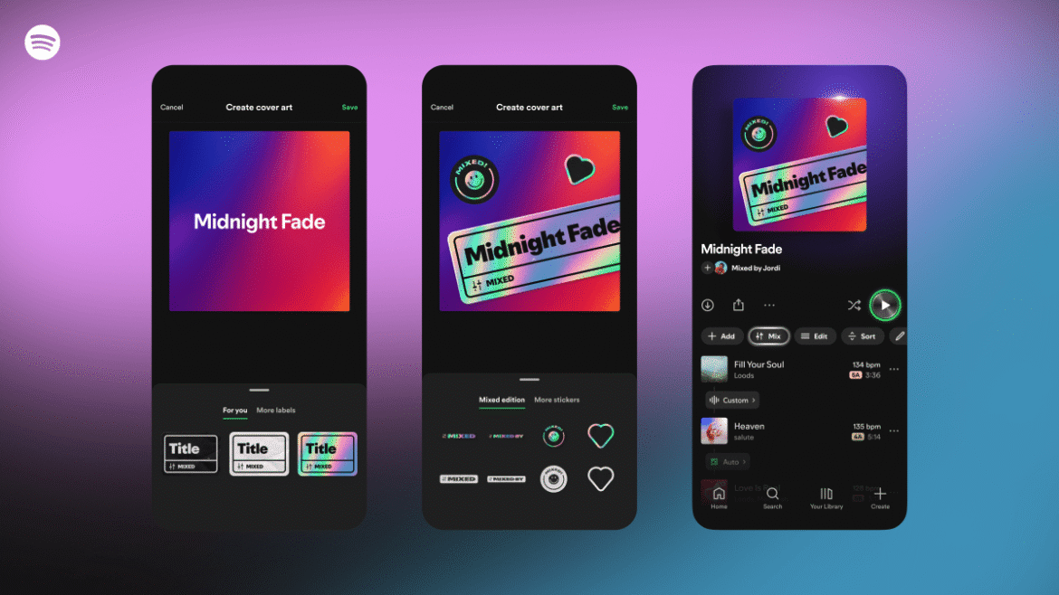 Spotify's latest feature lets you add your own transitions to playlists