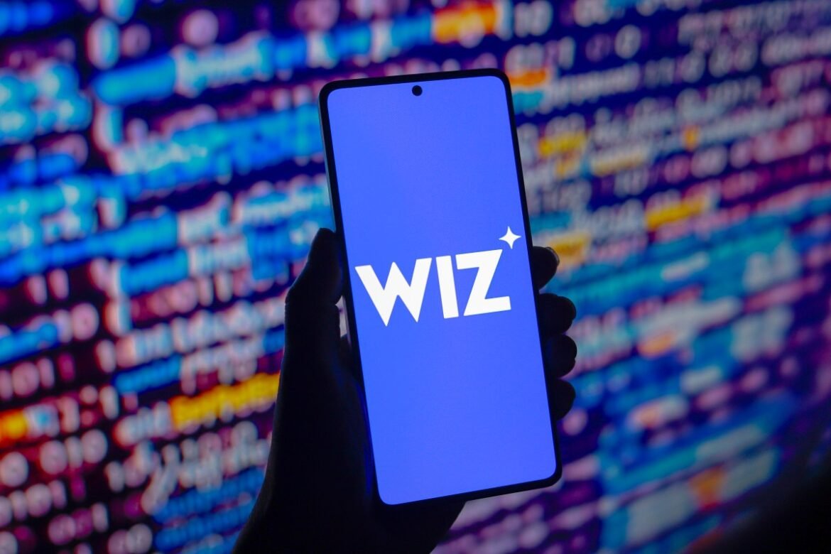 Wiz logo displayed on a smartphone