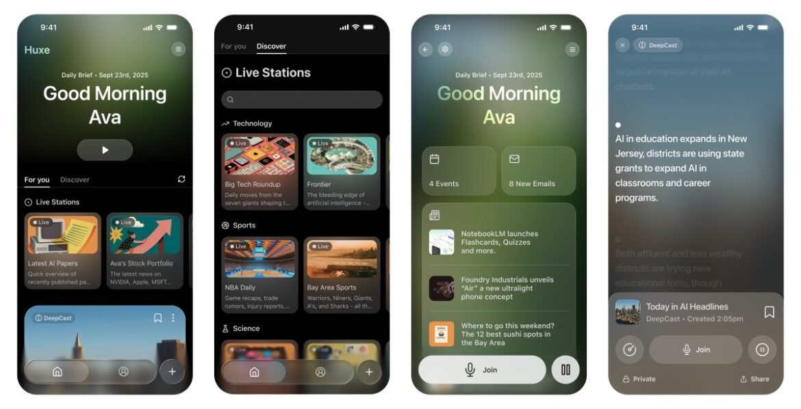 Former NotebookLM devs' new app, Huxe, taps audio to help you with news and research
