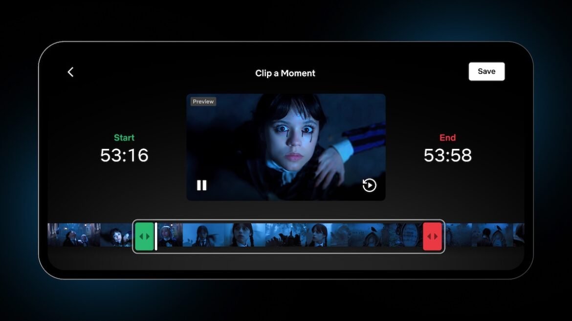 Netflix updates its Moments feature to give users greater control over scene clipping