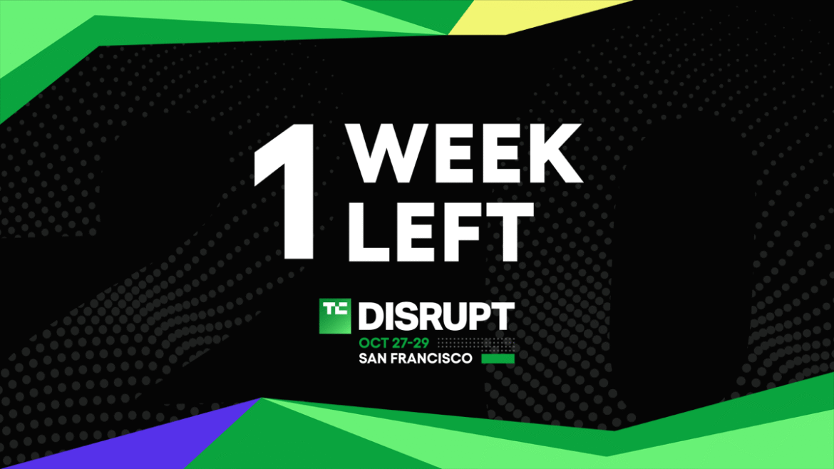 TechCrunch Disrupt 2025 1 week
