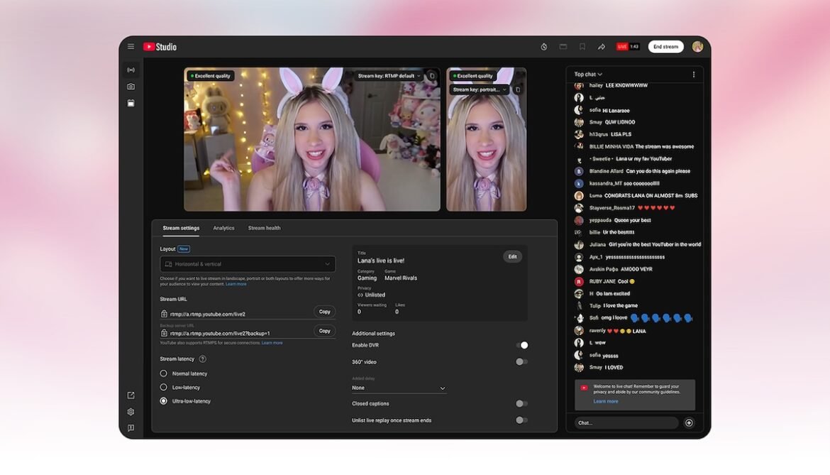 YouTube Live gets a major update, introduces dual-format streaming, minigames, and more