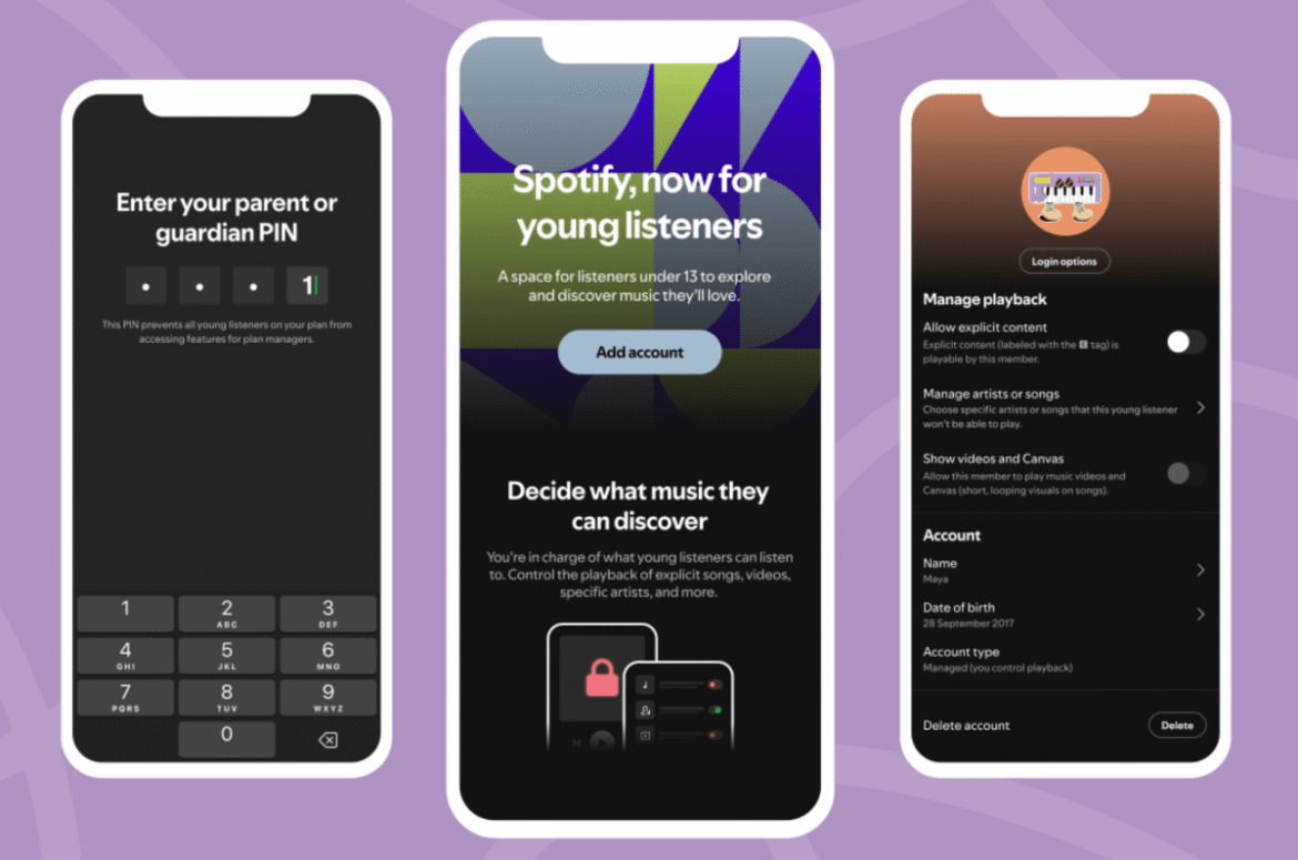 Spotify expands parent-managed accounts for kids to more countries, including the US