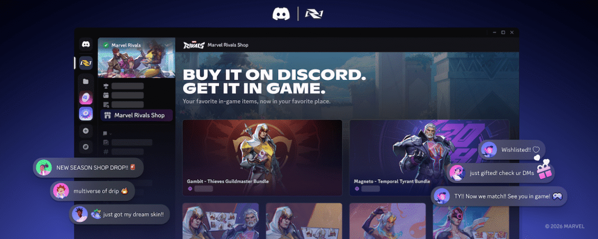 Discord users can now buy in-game items without leaving the platform