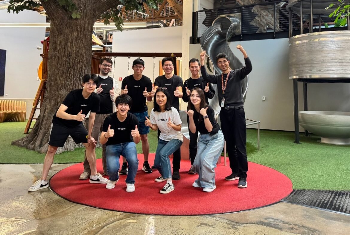 Simular team surrounds co-founder Ang Li (top row center)