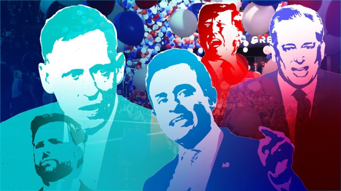 J.D. Vance, Peter Thiel, Vivek Ramaswamy, Donald Trump, David Sacks